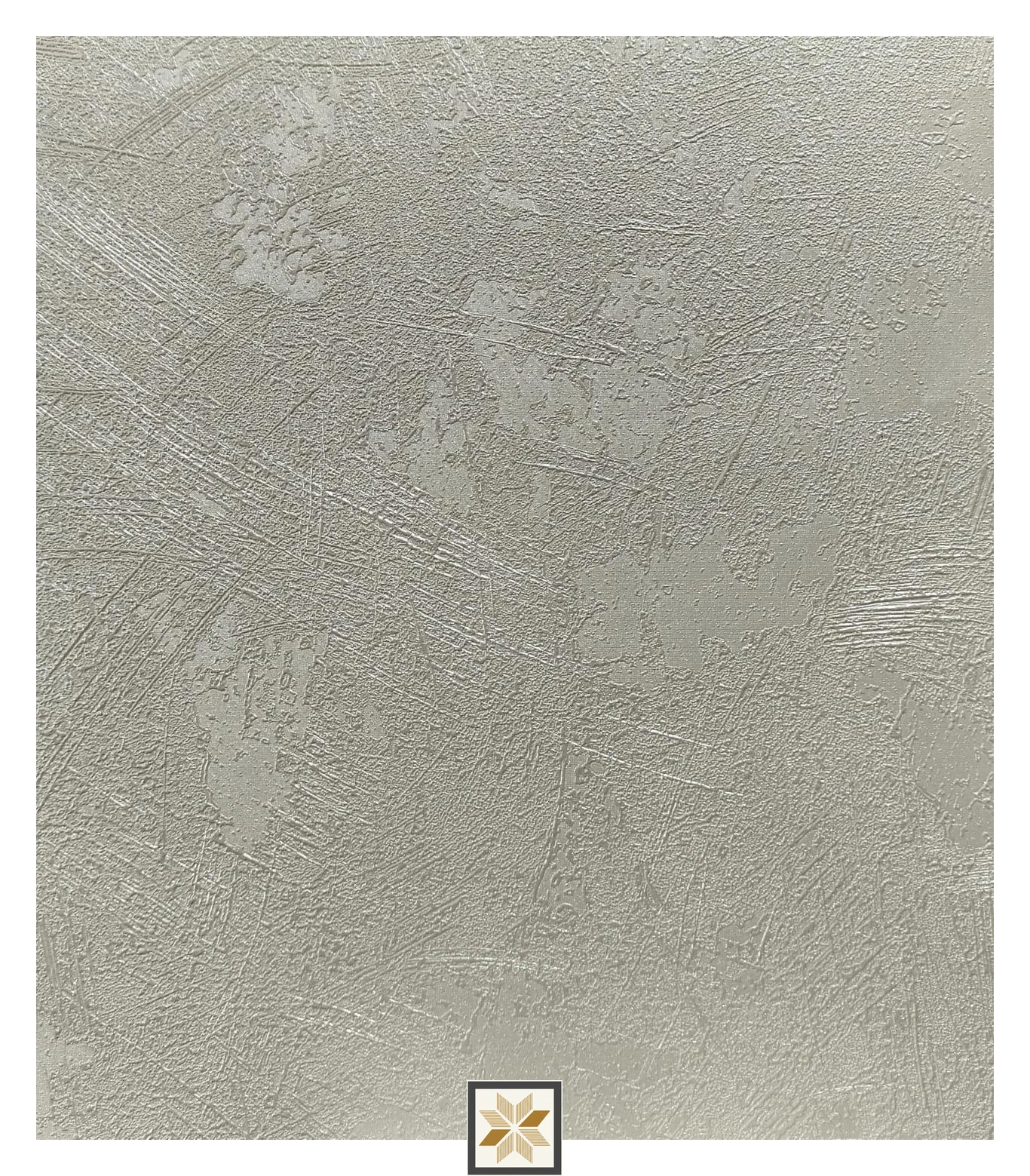 White Textured Wallpaper (533.4 inches width) : WP-34748-G