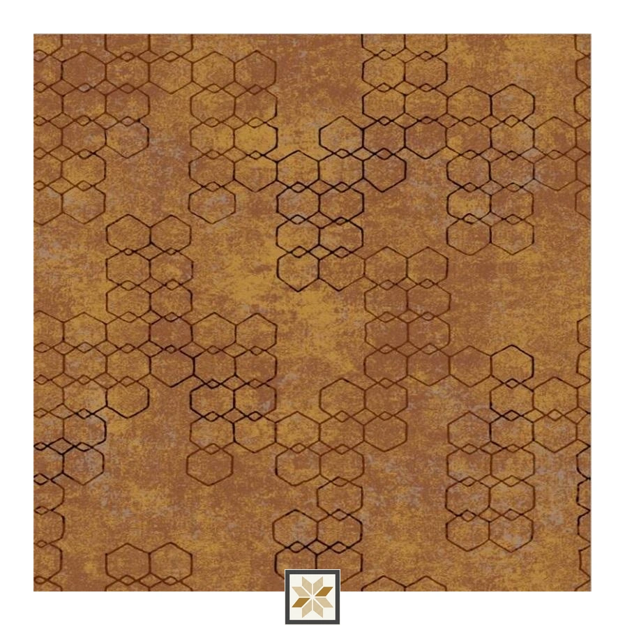Brown Shapes Non Woven Wallpaper (533.4 inches width) : WP-34170-B