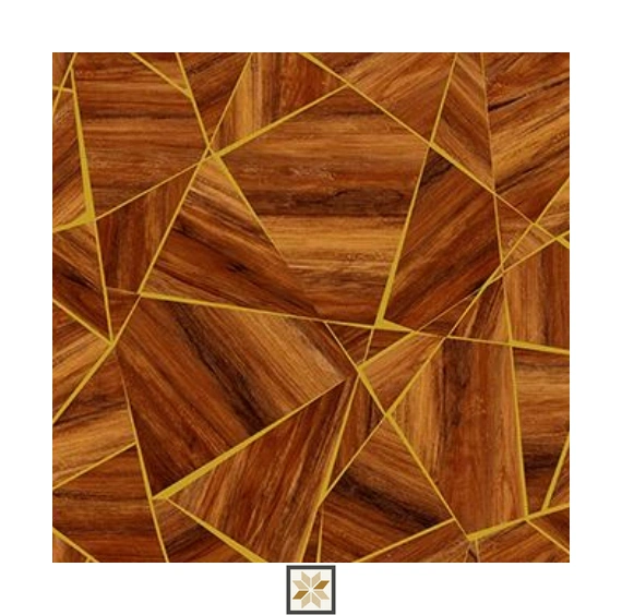 Brown Shapes PVC(Vinyl) Wallpaper (529 inches width) : WP-34142-C