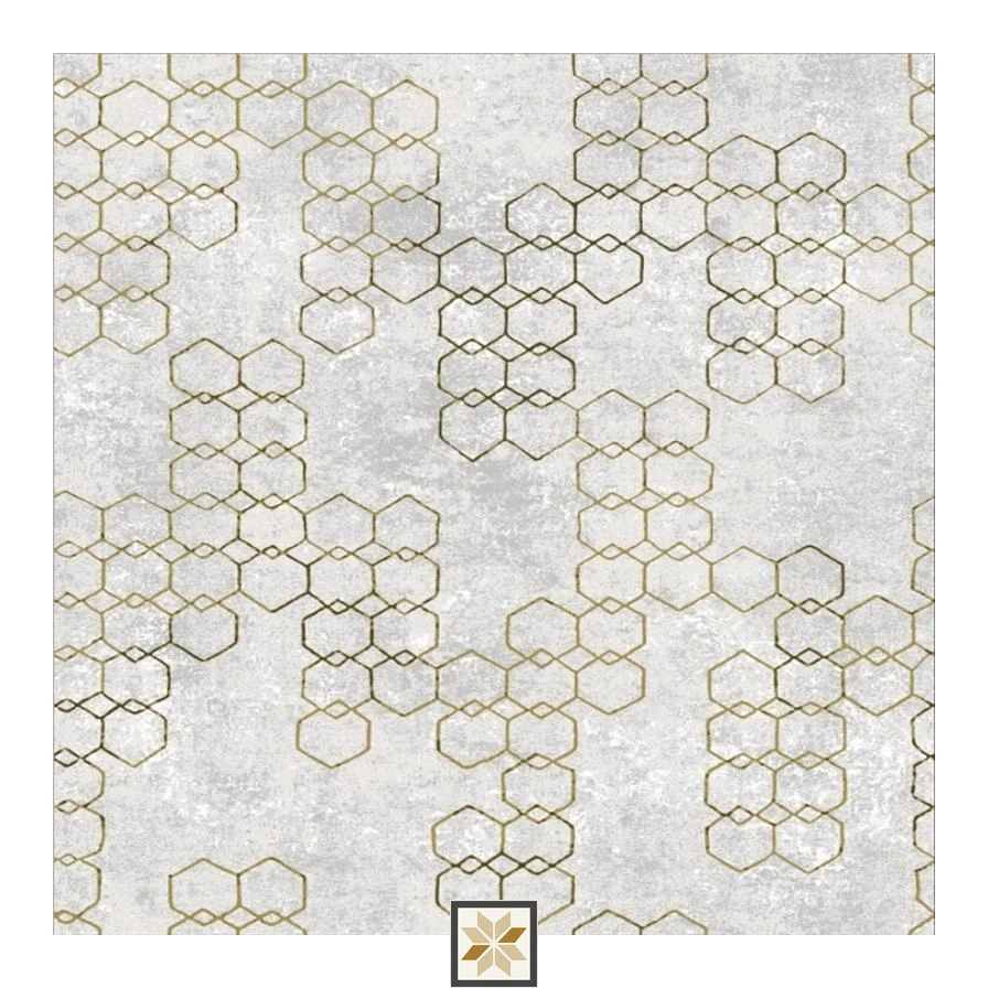 Grey Shapes Non Woven Wallpaper (533.4 inches width) : WP-34170-C