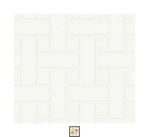 White Pattern Wallpaper (1066.8 inches width) : WP-34200