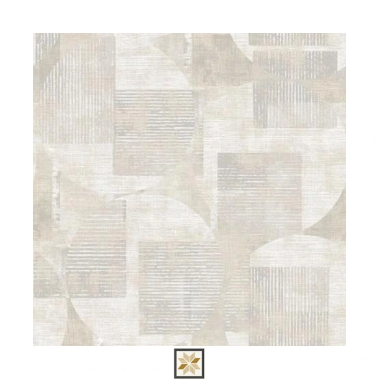 Brown Pattern PVC(Vinyl) Wallpaper (533.4 inches width) : WP-34407-B