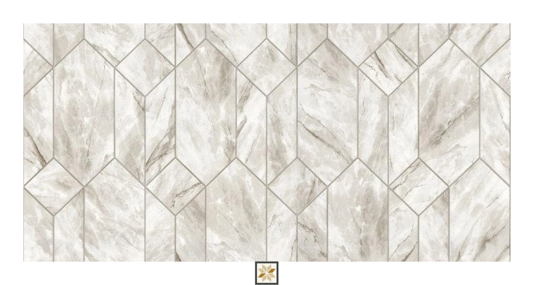 Grey Shapes PVC(Vinyl) Wallpaper (1066.8 inches width) : WP-34239-C