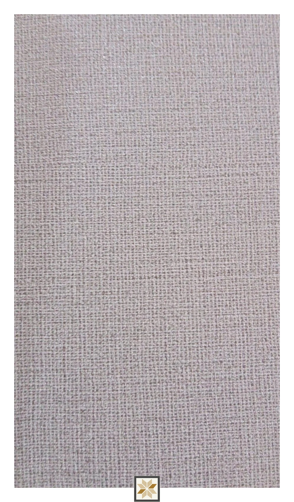 Grey Fabric PVC(Vinyl) Wallpaper (533.4 inches width) : WP-34263-G