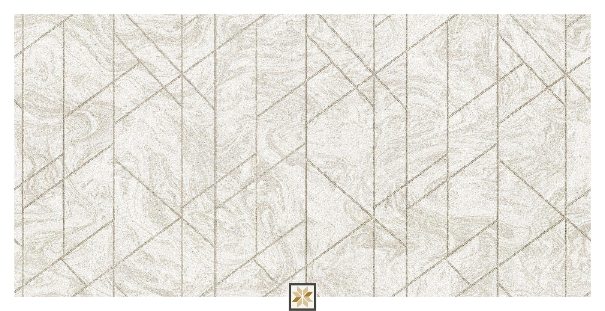 Brown Shapes PVC(Vinyl) Wallpaper (533.4 inches width) : WP-34390-B