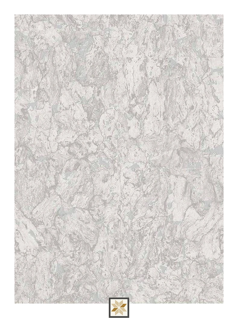 White Marble Wallpaper (1066.8 inches width) : WP-34437-G