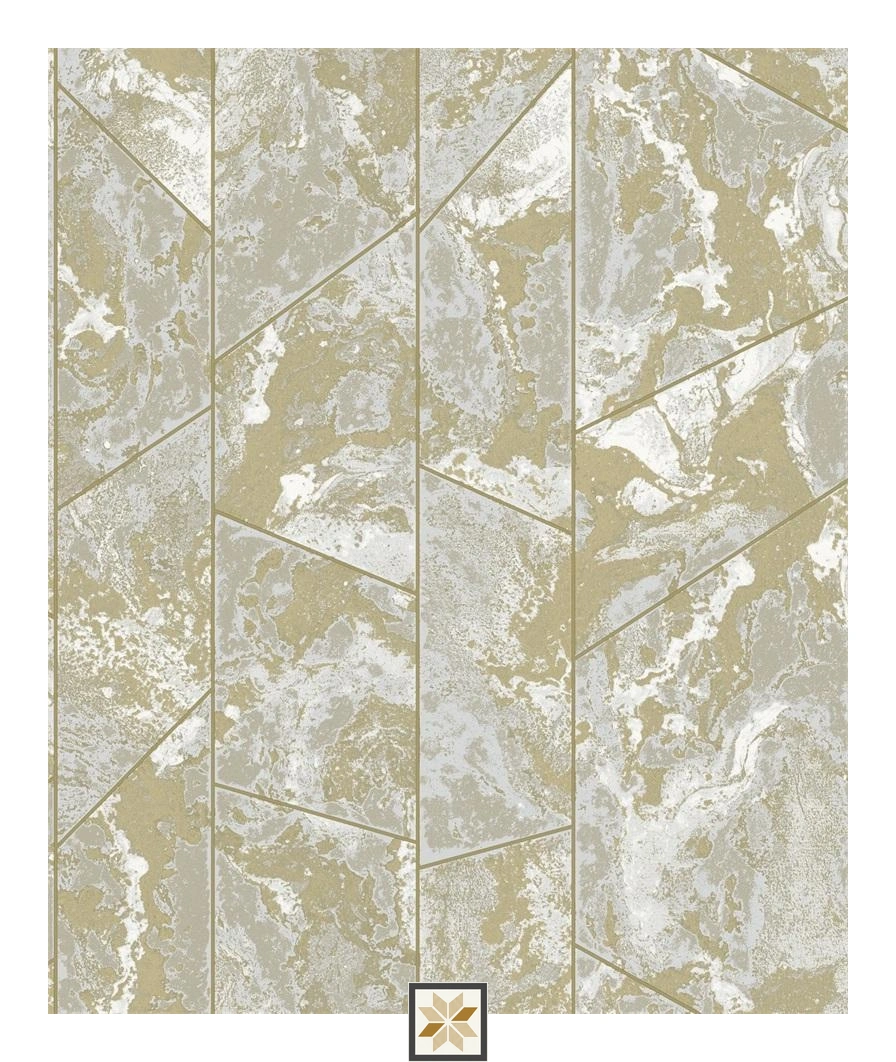 Grey Shapes Non Woven Omega Wallpaper (533.4 inches width) : WP-34440-B