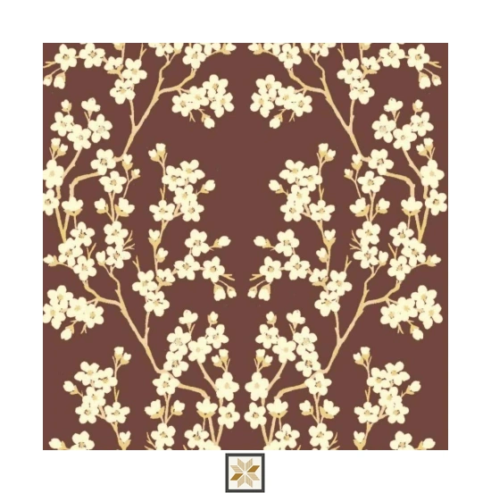Brown Tropical Wallpaper (533.4 inches width) : WP-35065-D