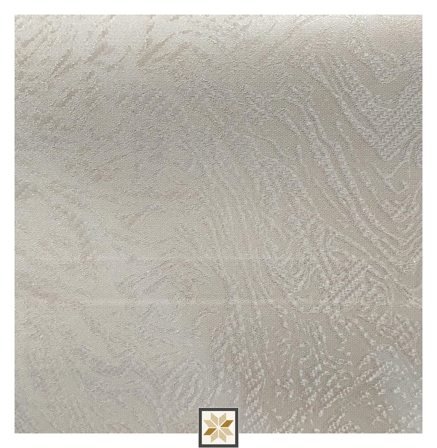 White Textured Wallpaper (533.4 inches width) : WP-34516-D