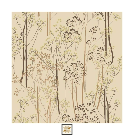 Cream Tropical Wallpaper (533.4 inches width) : WP-34997-G