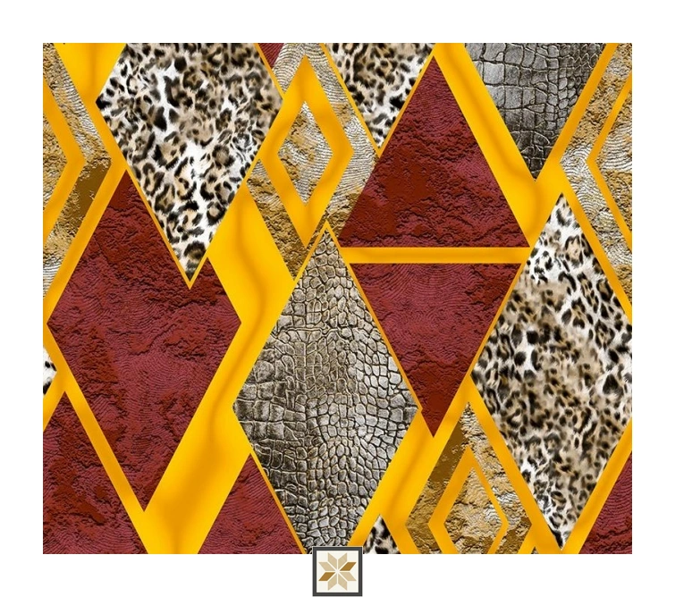 Red Pattern Wallpaper (533.4 inches width) : WP-34445-E