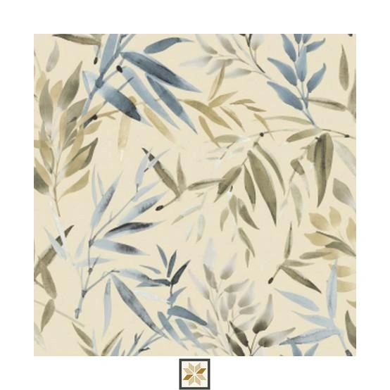 Beige Flower PVC(Vinyl) Wallpaper (533.4 inches width) : WP-34846-B