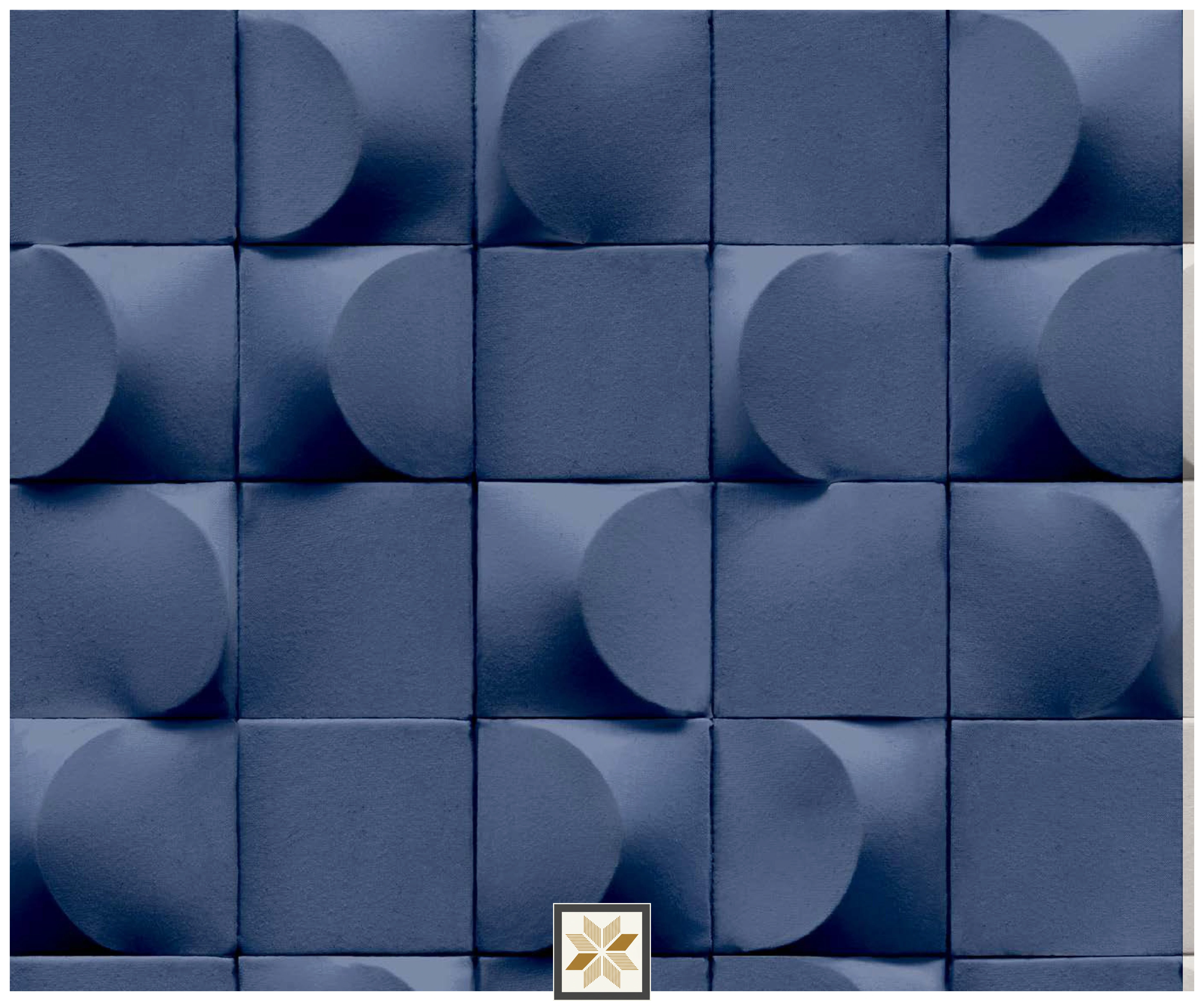Blue Pattern Wallpaper (533 inches width) : WP-34483-D