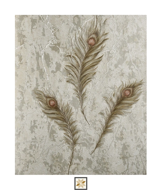 Cream Flower Wallpaper (530 inches width) : WP-29062-B