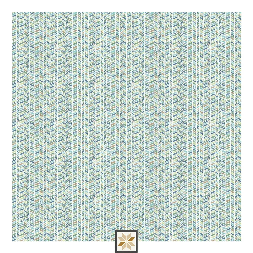 Green Pattern Non Woven Wallpaper (530 inches width) : WP-34986-D