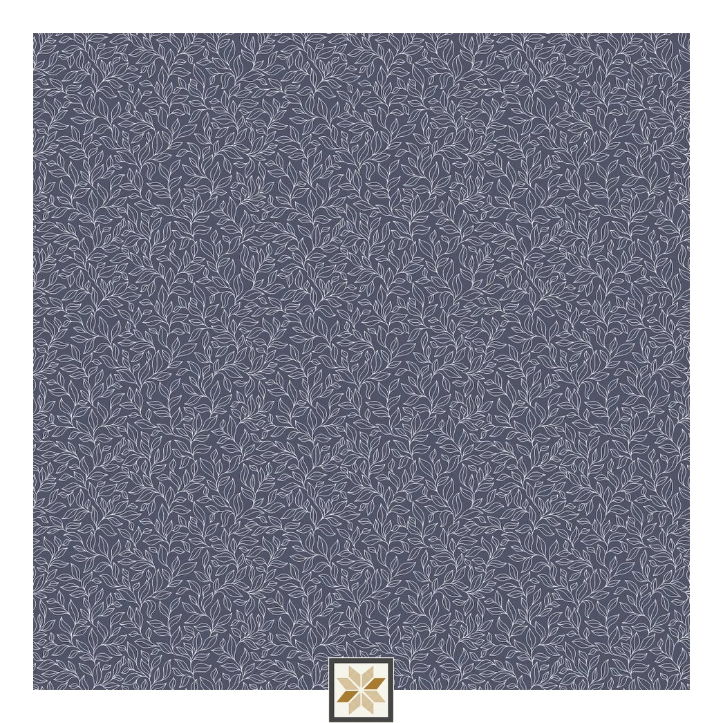 Blue Flower Non Woven Wallpaper (530 inches width) : WP-34976-B