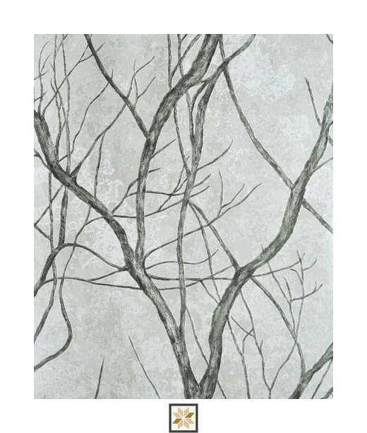 White Flower Wallpaper (530 inches width) : WP-34775-D