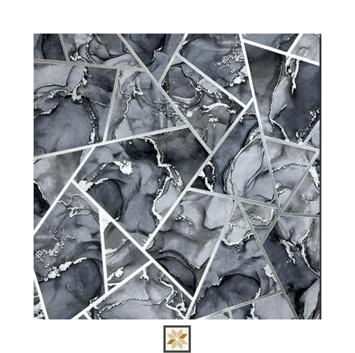 Grey Shapes Wallpaper (533.4 inches width) : WP-35079-E