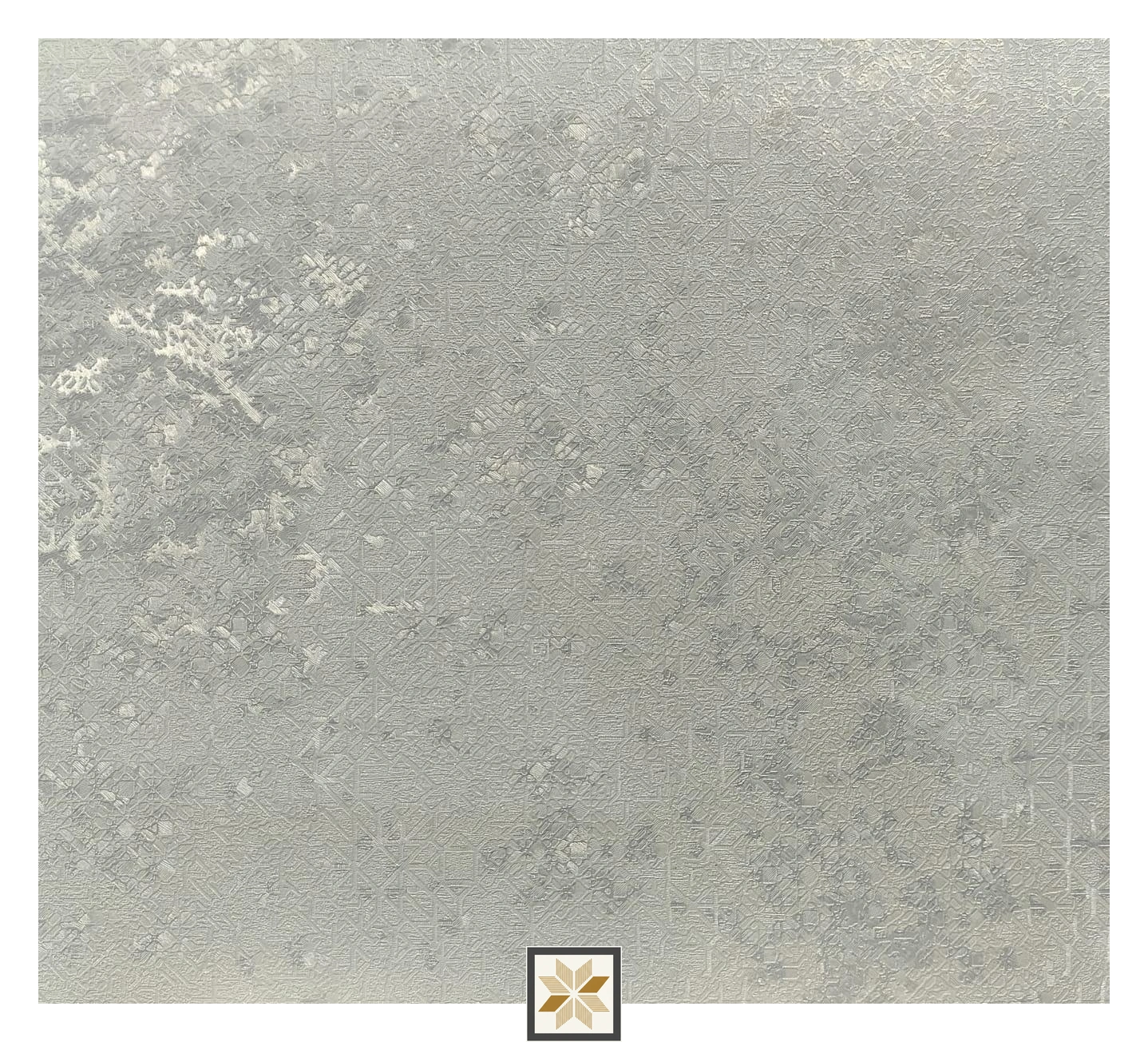 White Textured Wallpaper (533.4 inches width) : WP-34916-F
