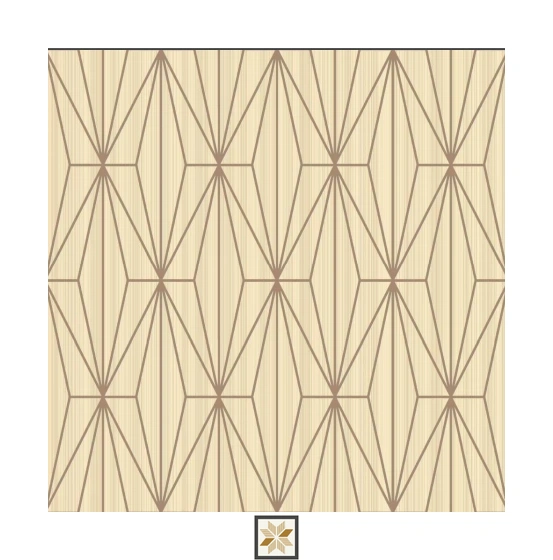 Brown Pattern Wallpaper (533.4 inches width) : WP-35120-E