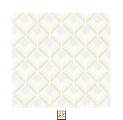 White Pattern Wallpaper (533.4 inches width) : WP-35127-E