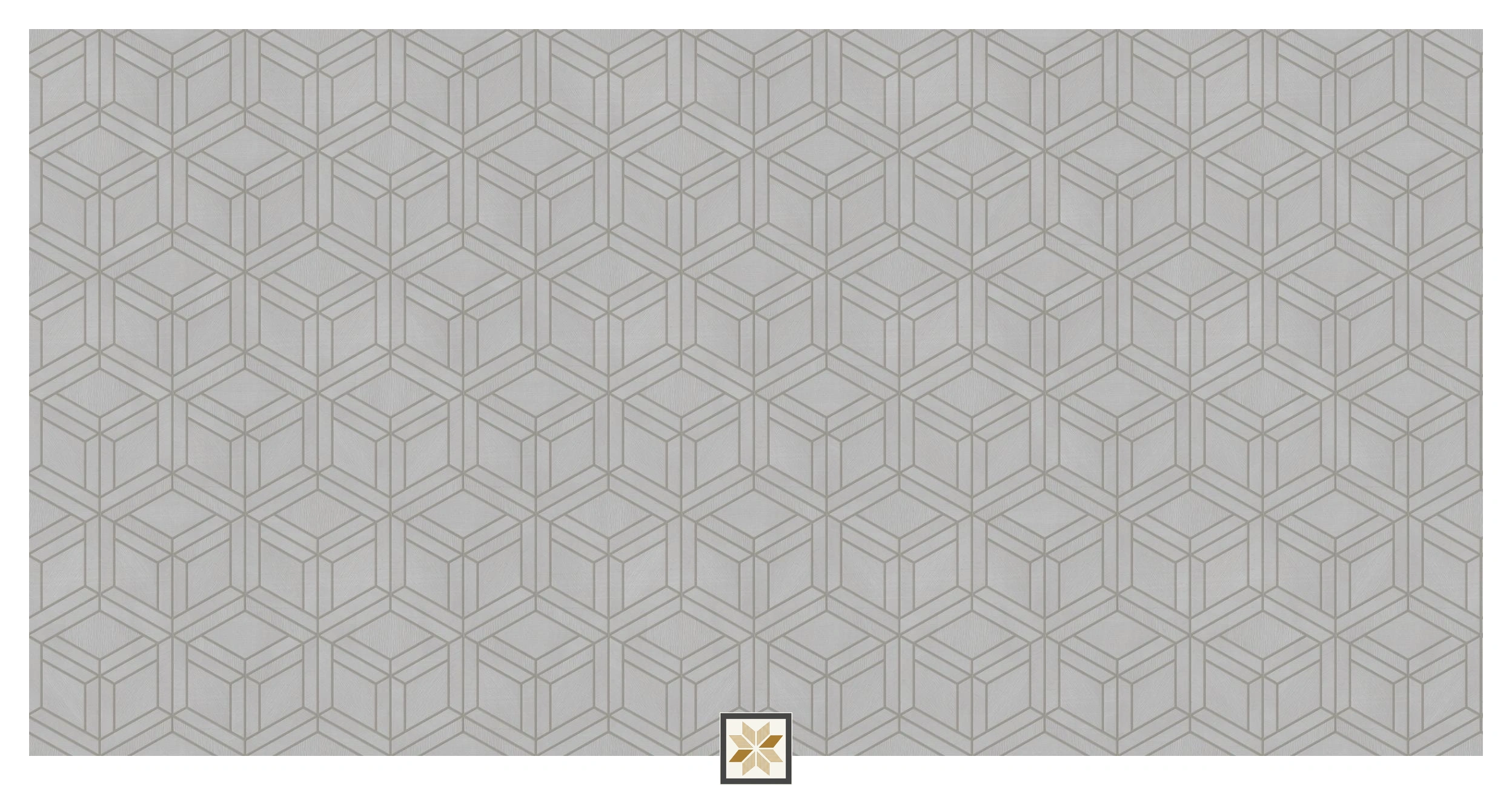 Grey Pattern PVC(Vinyl) Wallpaper (1066.8 inches width) : WP-35151-E