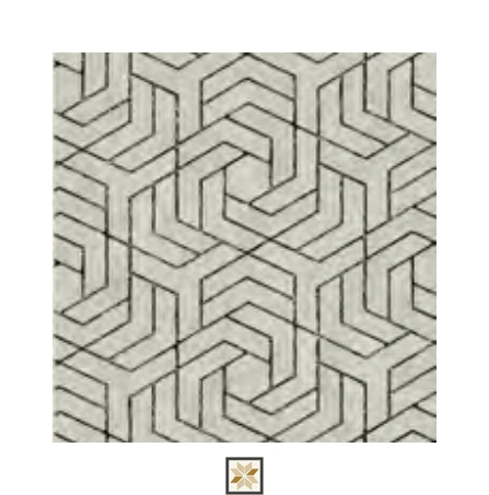 White Pattern Wallpaper (533.4 inches width) : WP-34982-E