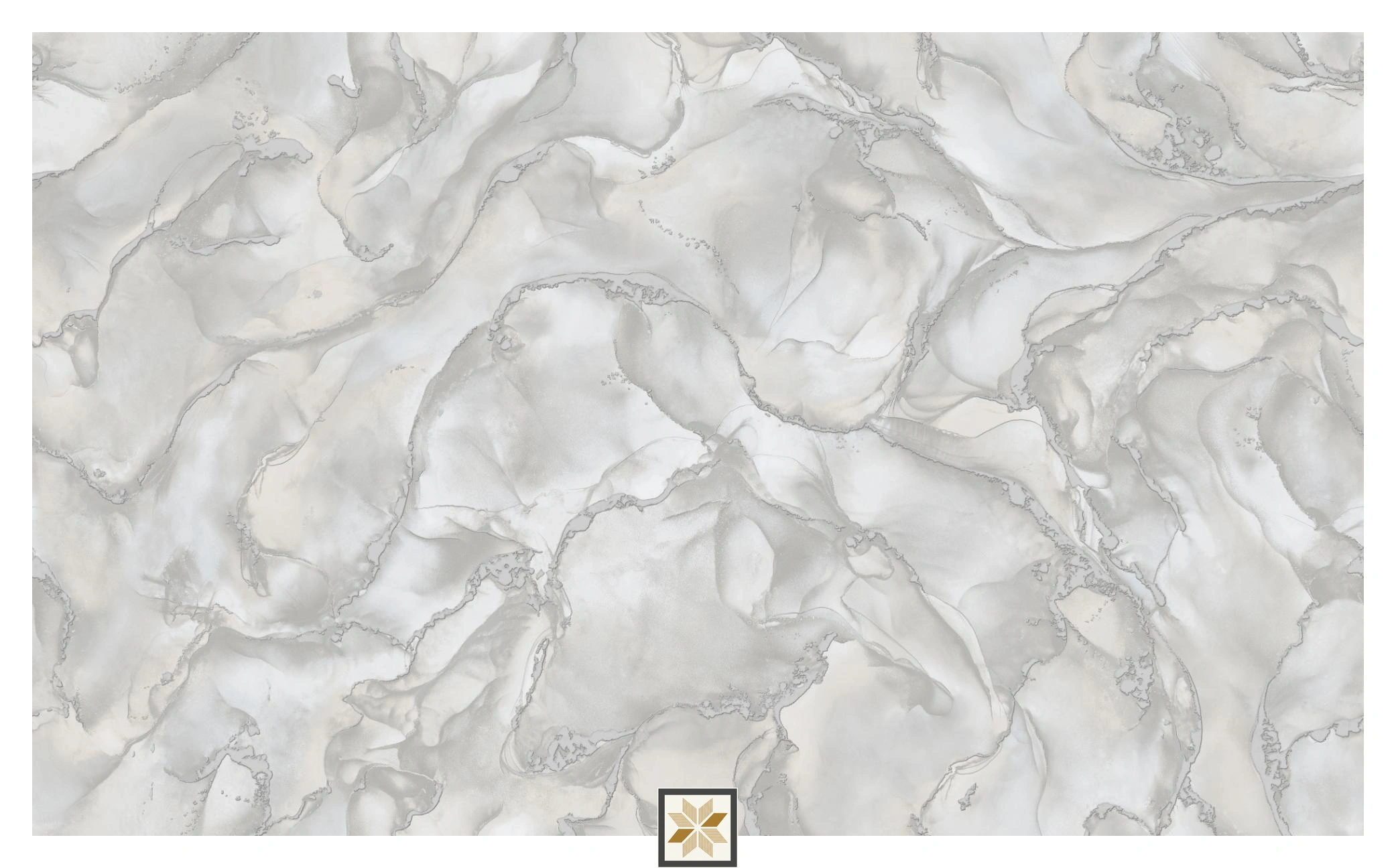 Grey Abstract PVC(Vinyl) Wallpaper (1066.8 inches width) : WP-35103-E