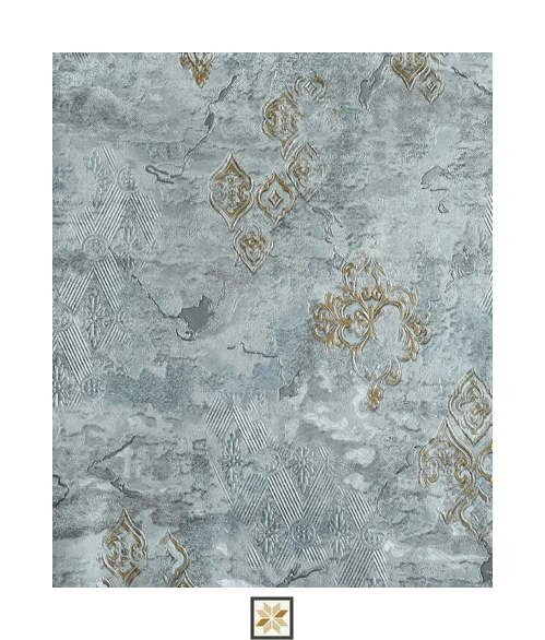 Grey Pattern Wallpaper (530 inches width) : WP-35026-C