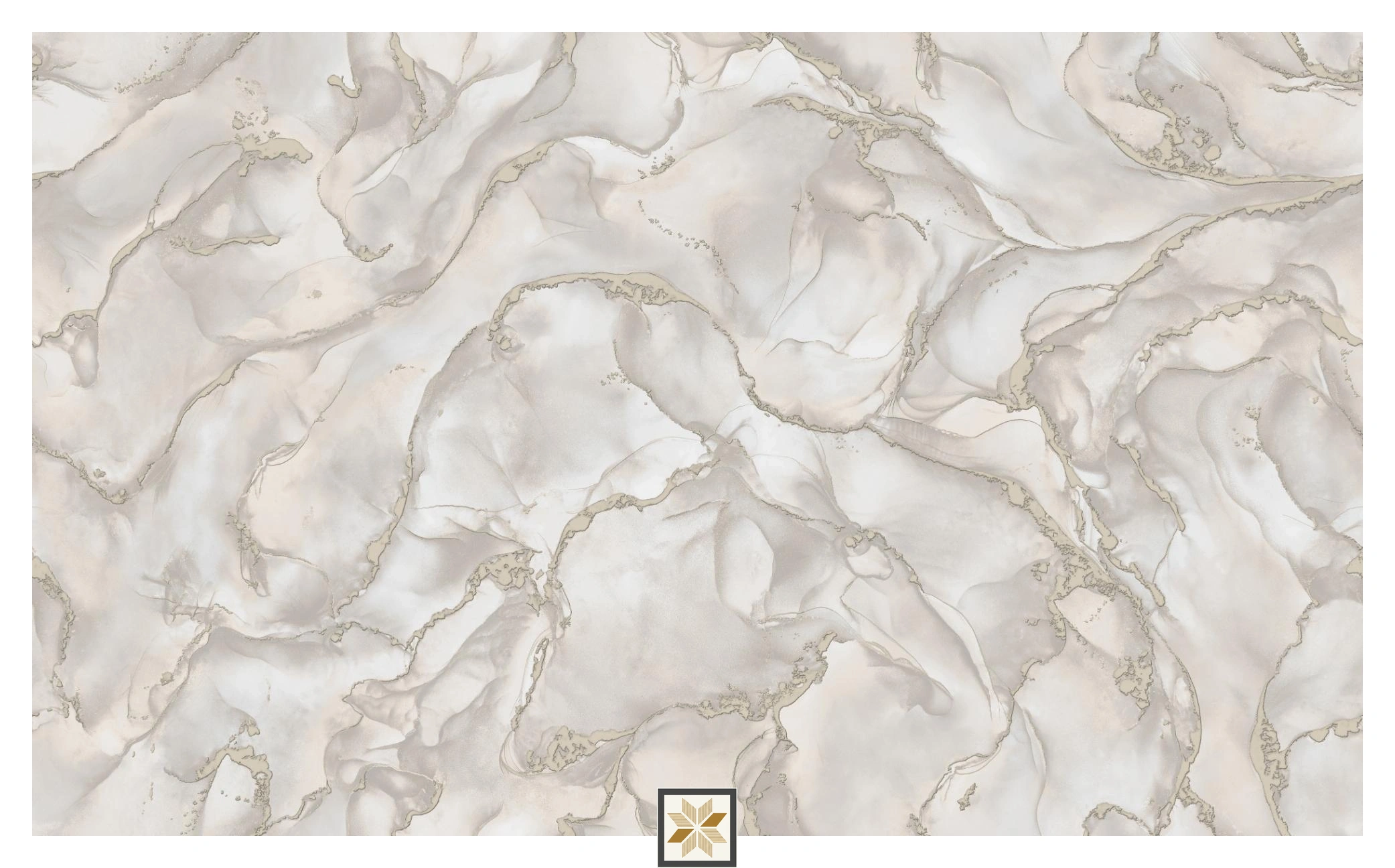 Beige Abstract PVC(Vinyl) Wallpaper (1066.8 inches width) : WP-35103-B