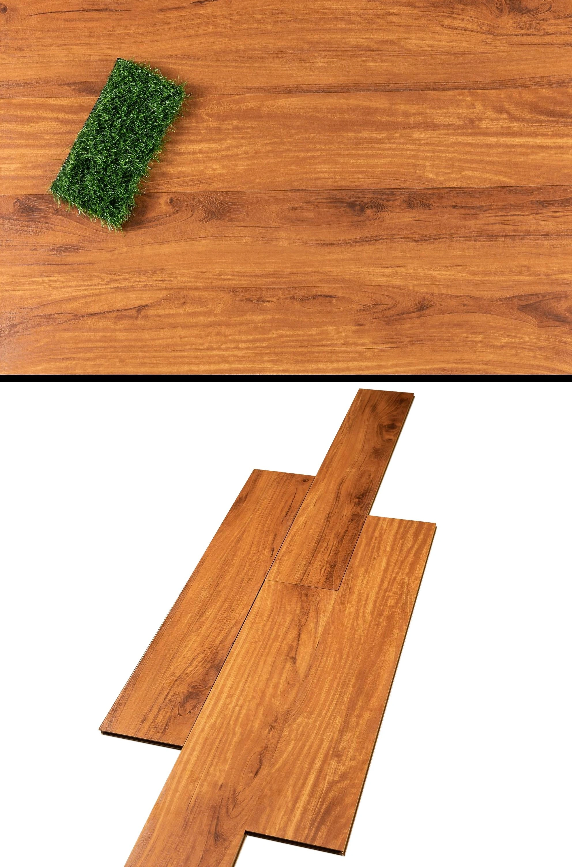 Brown Crystal Finish HDF Wooden Flooring | Best for Balcony, Bedroom, Kitchen, Living Room, Office | WF-24964